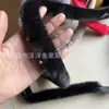 Tiras de Pelo Sintético Imitação de Visom, Acessórios de Vestuário de Pelo Artificial de Alta Densidade, Acabamento de Pelo para Chapéus, Acabamento para Hanfu, Acabamento para Sapatos, Tiras de Pelúcia para Roupas