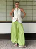 Calça Harem de Algodão Puro Transfronteiriça Moda de Rua Europeia e Americana Outono 2025 Casual Preguiçosa Wide-Leg Longa Calça Harem Solta para Mulheres