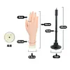 Modelo de Mano para Práctica de Uñas Artificiales, Modelo de Mano de Silicona con Dedos Flexibles, Modelo de Mano Falsa para Usar en Práctica de Uñas