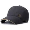 Nueva colección de invierno: Gorra de béisbol estilo chino, forrada de polar y engrosada para hombres de mediana edad y mayores, diseñada para uso al aire libre y que proporciona calor