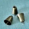 Sino de Metal em Forma de Cone, Sino Aberto, Sino de Noé, Sino Antigo, Sino de Cobre com Acabamento Escovado em Bronze Antigo Verde, Arte em Ferro