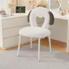 Crema de Maquillaje Tocador de Habitación de Niña Tocador de Celebridad de Internet Silla con Respaldo Silla Simple de Hogar para Manicura