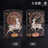 Serie Di Nuo de Seis Caras Impresa a Color Múltiples Patrones Exquisito Rueda de Amolado Retro Encendedor a Prueba de Viento de Queroseno Regalo Dropshipping