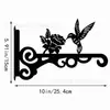 Suporte de Parede Pendurado Transfronteiriço, Gancho de Ferro Forjado à Prova de Ferrugem para Jardim, Comedouro, Sino de Vento, Suporte de Lanterna, Decorações