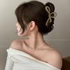 Horquilla de acrílico con lazo grande para mujer, accesorio para el pelo de alta gama con clip de tiburón para verano, 2024