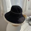 Sombrero de Sol de Verano para Mujer con Protección UV para la Cara, Ala Ancha, Todo Fósforo, Sombrero de Sol Negro para Sombra Facial