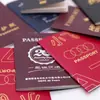 Livreto de passaporte certificado de pontos livro de processamento certificado de honra bronzeamento cartão de membro cartão de trabalho capa de couro personalização de concha