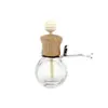 Botella de Perfume para Rejilla de Aire de Coche, Botella Transparente Vacía, Botella Difusora de Aroma de Vidrio para Coche, Colgante Decorativo para Colgar en el Coche