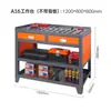 Banco de trabajo para máquina herramienta CNC, Banco de trabajo de inspección para máquina de taladrado y roscado, Mesa de almacenamiento, Mesa de materiales para taller