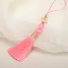 6cm Xiangyun Pequeno Pingente de Franja com Borla Joia Artesanal Decoração Pingente para Capa de Celular Pingente Marcador de Página Acessórios de Grampo de Cabelo