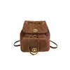 Mochila de Cadena a Cuadros Estilo Coreano Nueva Moda para Mujer Mochila de Terciopelo Versátil Casual Mochila Escolar Mochila de Moda