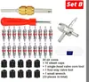 Válvula de Neumático de Coche Núcleo Bicicleta Motocicleta Herramienta de Instalación Kit de Reparación Set de 33 Piezas Combinación Multifuncional