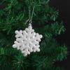 Pingente de bolha de árvore de Natal de fronteira cruzada, floco de neve de bolha de Natal, estrela de cinco pontas, sinos de neve, decorações festivas de Natal