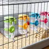 Dispensador de água para animais de estimação suspenso 350ML bico de aço inoxidável dispensador automático de água para gaiola de cães e gatos