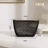 Bolsa Cosmética de Malha Batom Retoque Porta-Cartões Bolsa Pequena Feminina 2025 Nova Bolsa Mini Portátil Bolsa de Armazenamento de Bordo