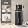 Taza Aislada Altamente Atractiva con Tapa, Taza de Acero Inoxidable 316 con Separación de Té y Agua, Botella de Agua Deportiva Portátil de Gran Capacidad para Exteriores