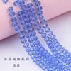 Cross-border Hot-selling Vidro Flat Beads Multi-cut Pulseira Colar Roupas Acessórios Colorido Cristal Vidro Beaded