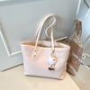 Bolsa Tote de Grande Capacidade, Design de Letras, Bolsa Feminina, Simples e Estilosa para o Dia a Dia, Bolsa de Ombro e de Mão na Moda, Novo Modelo 2025 Bolsa Saco