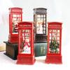 Decorações de Natal floco de neve bola de cristal luminoso velho homem pequeno lâmpada de vento layout de cena de Natal Pêndulo de presente de Natal