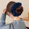 Doce Queijo de Frutas Vermelhas! Elástico de Cabelo de Fio Tricotado Versátil Retrô para Mulheres, Elástico de Cabelo Scrunchie Atmosfera Outono e Inverno Novo Estilo