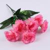 Clavel artificial de 10 cabezas de gran tamaño, pequeño, fresco, para decoración del hogar, ramo de flores falsas para el Día de la Madre, comercio exterior al por mayor transfronterizo
