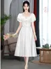 Vestido de cóctel estilo francés que se puede usar a diario, Nuevo modelo Primavera y Otoño 2026, Elegante vestido de socialité para mujeres petite, Adecuado para registro de matrimonio