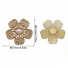 Venta al por mayor de fábrica cruzada Accesorios para zapatos DIY Estilo Metal ABS Flor de zapato con pedrería Hebilla de zapato con pedrería Caja Hebilla Caja