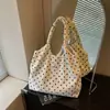 Bolso Tote de Lunares Transfronterizo Verano 2026 para Mujer, Bolso de Hombro para el Brazo Moderno y Sencillo para el Trayecto