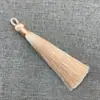 Yixiangfei 8cm Cuerda de Poliéster Anillo de Tracción Borla Pendientes de Poliéster Borla Nudo Chino Enderezado a Alta Temperatura Borla Colgante Venta al por Mayor
