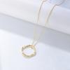 Collar de Pareja Anillo de Mobius de Plata Esterlina s925 para Mujer Personalizado para Hombre y Mujer de Moda Estilo Coreano Regalo de Tanabata Día de San Valentín