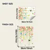 Fun-F1165 Enredadera de Flores Colgantes Pintada Pájaro Balcón Ventana de Cristal Decoración de Embellecimiento Pegatina de Ventana Autoadhesiva
