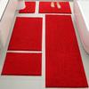 Set de 5 Alfombrillas Absorbentes para Piso, Felpudos para Puerta de Entrada, Alfombrillas Antideslizantes Resistentes a Manchas para Entrada, Alfombras para Mesita de Noche de Dormitorio, Transfronterizo