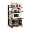 Estante de Almacenamiento para Encimera de Horno Microondas de Cocina Multifuncional Multicapa para Hogar Estante de Almacenamiento de Escritorio Multifuncional para Horno Arrocera