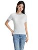 Playera de Moda de Verano para Mujer de Manga Corta de Algodón Peinado Fresco Tops para Mujer Antibacteriana 5A Color en Contraste Ajuste Ceñido Versátil Playera de Manga Corta para Mujer