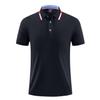 Camisa polo masculina de lapela de algodão tencel YDD ZH22603# em estoque, básica, popular, manga curta, solta