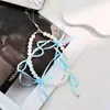 Miçanga de Concha Minimalista Nicho Corrente de Celular Lanyard Ccd Alça Anti-Perda para Câmera Pingente Chaveiro Tecelagem Manual