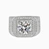 Yihua anel de moda europeu e americano mais vendido anel de diamante masculino dominador anel de zircônia micro cravado com diamantes completos criativo anel de luxo atacado