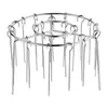 Rejilla Grill para Freidora de Aire, Rejilla Redonda Gruesa de Acero Inoxidable para Barbacoa de Horno de Cocina, Parrilla Portátil para Barbacoa