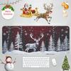 Alfombrilla de Ratón Navideña Personalizada Regalo de Muñeco de Nieve Cuaderno Grande Ip Computadora Oficina Juego Europeo y Americano Almohadilla Antideslizante para Escritorio