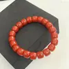 Polvo de Raíz de Loto Morado al por Mayor, Calcedonia Verde Agua Clara, Pulsera de Cuentas Cilíndricas de Corte Recto, Accesorios de Cuentas Estilo Vintage para DIY