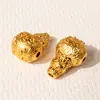 Cuentas de cobre chapadas en oro con mantra de seis caracteres y patrón de remolino, accesorios DIY para pulseras, collares, joyería y cuentas budistas
