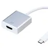 Cabo Adaptador Tipo-C Único para Conector Fêmea HD 4K30Hz Celular Laptop Alta Definição 1080P
