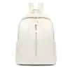 Mochila de Piel Suave Estilo Coreano para Otoño e Invierno 2025, Ligera y Repelente al Agua, Bolso para Estudiante Universitario, Bolso Casual Simple para Viajes