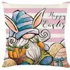 Venta Caliente de Pascua Funda de Almohada de Conejo Nórdico Oficina Sofá Funda de Cojín de Lino Transfronterizo Decoración del Hogar Modelo Nuevo
