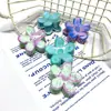 Pinza para el cabello de flor de plumeria degradada dulce para mujer, personalizada por el fabricante, moda de alta gama, pinza para el cabello creativa, pinza para el cabello de flor