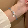 Novo Bracelete de Pérola de Cabaça Água-Marinha para Mulheres, Pingente de Atração de Riqueza, Design de Nicho, Bracelete de Joia de Mão Suave e Fashion para Mulheres
