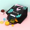 Bolsa Lonchera Portátil Almuerzo Bolsa Almuerzo Estudiante Trabajador de Oficina Gran Capacidad Impermeable Papel Aluminio Flamenco Bolsa Aislante Bolsa de Hielo