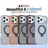 Adequado para iPhone 18 Pro Max, capa de celular com suporte rotativo de toque suave e acabamento brilhante, capa de celular Apple 17 fosca com resfriamento e anti-queda