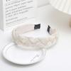 Nuevo estilo de diadema trenzada de organza de ala ancha, accesorios para el cabello, diadema de verano para salir, cabello prensado que combina con todo, elegante diadema para niñas, accesorios para el cabello