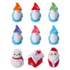 Nuevo producto transfronterizo: paisaje navideño en miniatura, Papá Noel, enano, muñeco de nieve, accesorios de decoración DIY, mini figuras